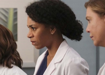 GREY’S ANATOMY - “Put on a Happy Face” – Link tries to convince Amelia to take it easy during the final stage of her pregnancy. Hayes asks Meredith a surprising question, and Owen makes a shocking discovery, on the season finale of “Grey’s Anatomy,” THURSDAY, APRIL 9 (9:00-10:01 p.m. EDT), on ABC. (ABC/Jessica Brooks)KELLY MCCREARY