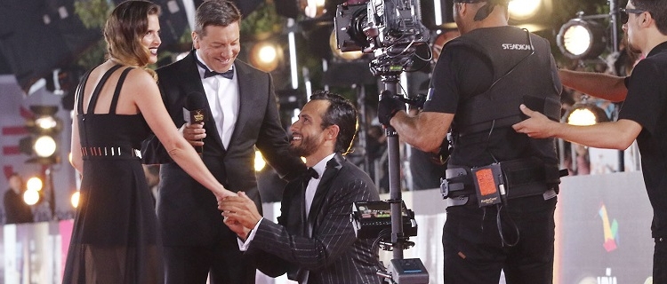 16  de febrero del 2018/VIÑA DEL MARMarcelo Marocchino  pide matrimonio a su novia Magui Benet durante la Gala del Festival de Viña del Mar 2018  FOTO: MARIO DAVILA HERNANDEZ/AGENCIAUNO