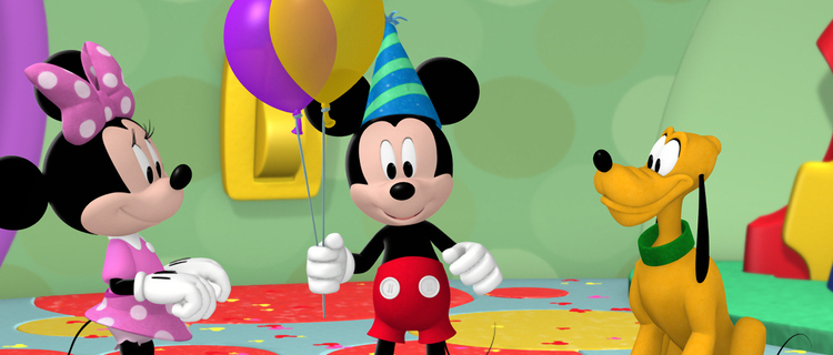 MICKEY MOUSE CLUBHOUSE - "Mickey's Happy Mousekeday" - It's Mickey's birthday, and for his birthday present, the Clubhouse gang has organized fun activities for the big Mousekeday. This episode of "Mickey Mouse Clubhouse" airs Tuesday, November 18 (9:00 AM - 9:30 AM ET/PT) on Disney Junior. (Disney Junior)MINNIE MOUSE, MICKEY MOUSE, PLUTO