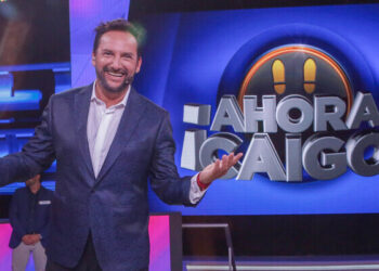 Daniel Fuenzalida de Ahora Caigo con ex participantes de Rojo