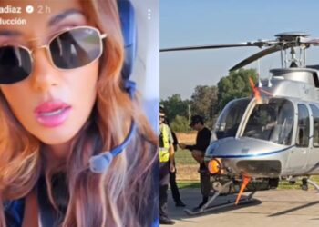 Pamela Díaz sufrió emergencia en helicóptero