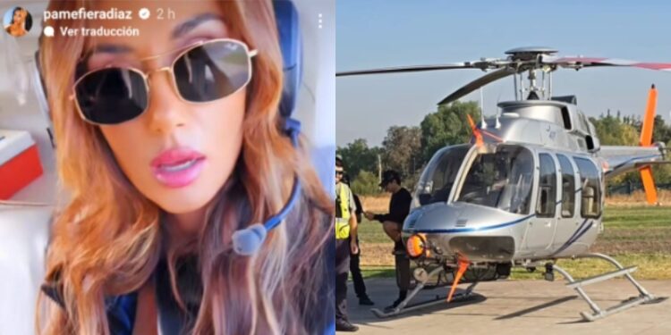 Pamela Díaz sufrió emergencia en helicóptero