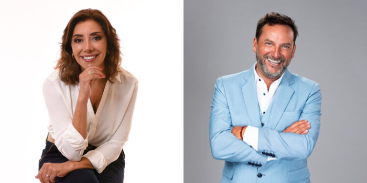 Animadores de las exitosas tardes de TVN, Carmen Gloria y Daniel Fuenzalida