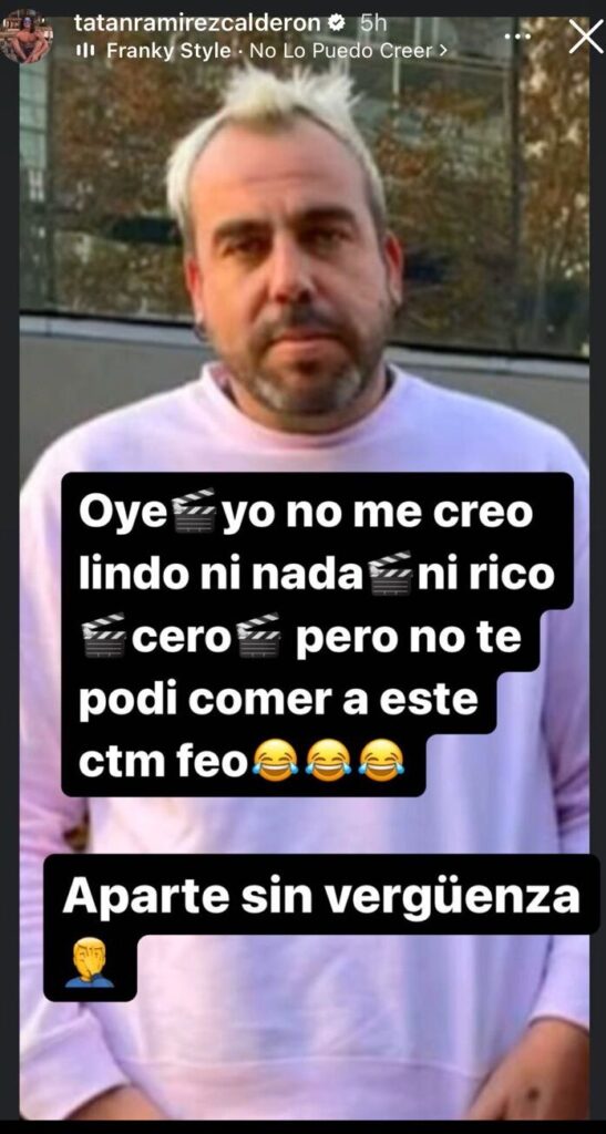 Mensaje de Sebastián Ramírez contra Kaminski