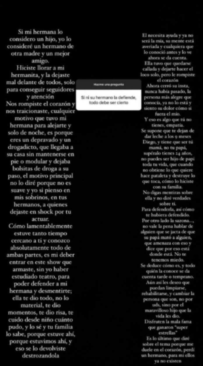 Mensaje hermano de Cote López