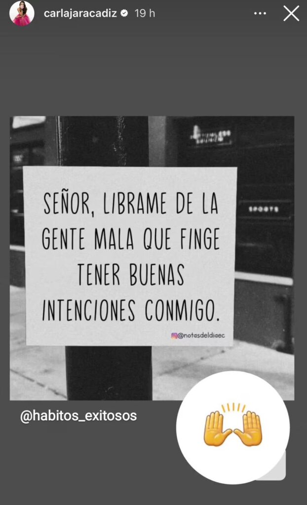 Mensaje de Carla Jara