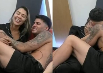 Chama y Manuel se besaron frente a cámaras