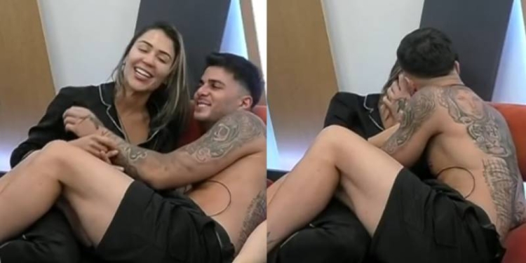 Chama y Manuel se besaron frente a cámaras