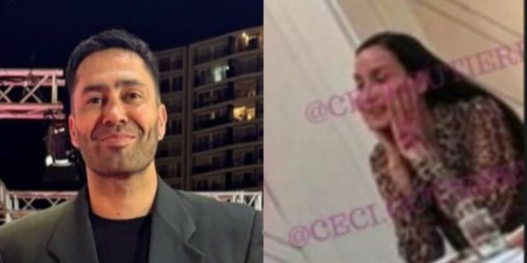 Luis Jiménez fue sorprendido con misteriosa mujer.
