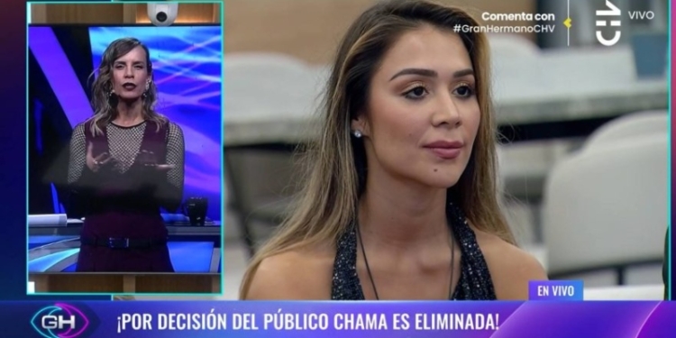 Chama eliminada de Gran Hermano