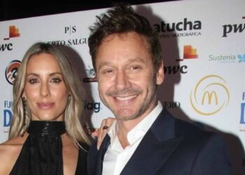 Benjamín Vicuña y Anita Espasandin tuvieron su primer evento en sociedad.
