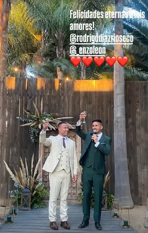 Boda de Rodrigo Díaz, ex Rojo
