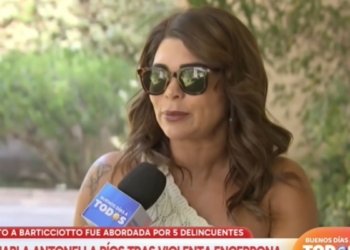 Antonella Ríos sufrió encerrona