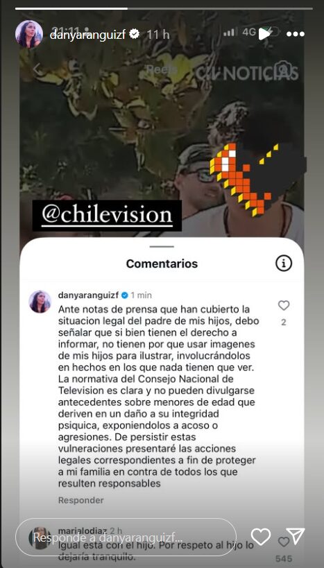 La advertencia de Daniela Aránguiz