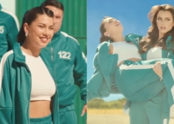 Emilia Dides y "Eskarcita" participaron en entretenido spot