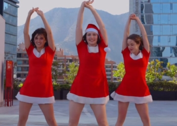 Actrices de "Juego de Ilusiones" recrean icónico baile de Navidad
