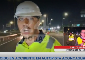 Golpean a equipo de TVN