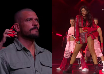 Juan Pedro acompañó a Karen Paola en el Festival de Las Condes