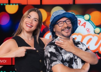 Salfate y Laura Prieto en La Hora de Jugar Trasnoche