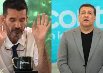 Tenso momento de Vasco Moulian y Julio César Rodríguez