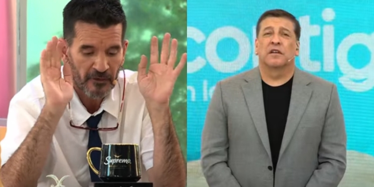 Tenso momento de Vasco Moulian y Julio César Rodríguez