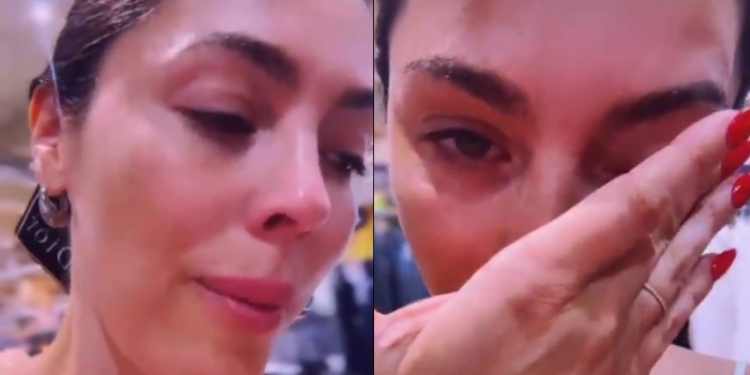Daniela Aránguiz rompe en llanto