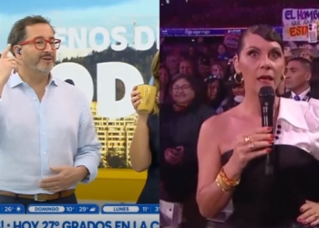 Eduardo Fuentes imitó a Paola Volpato
