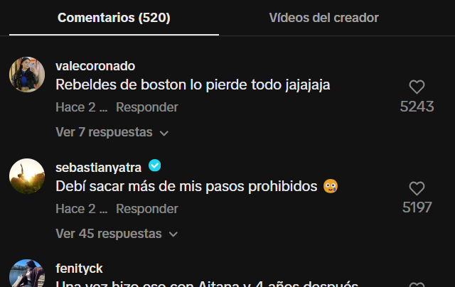 Sebastián Yatra sobre Emilia Dides