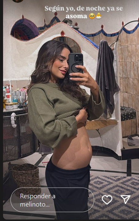 Melina Noto mostró la primera foto de su pancita de embarazada