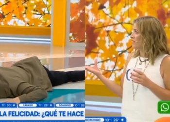 Monserrat Álvarez dejó en el suelo a Eduardo Fuentes