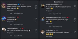 Comentarios en el video de Karol Lucero