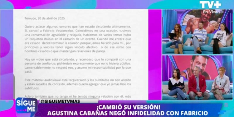 Sígueme Agustina Cabañas