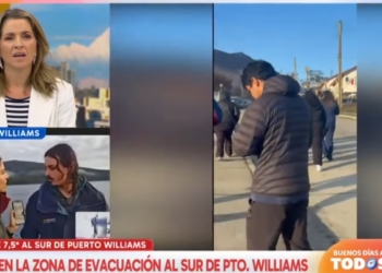 María Luisa Godoy en terremoto de Puerto Williams