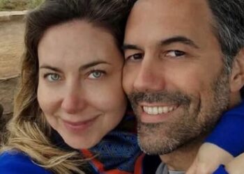 Mónica Godoy y su nueva pareja.