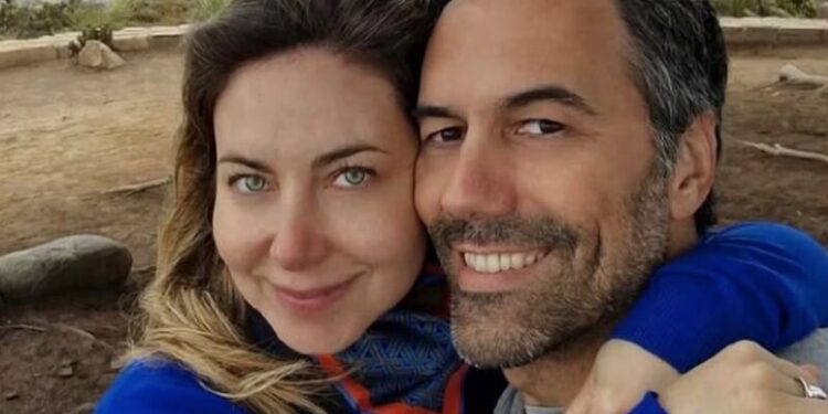Mónica Godoy y su nueva pareja.