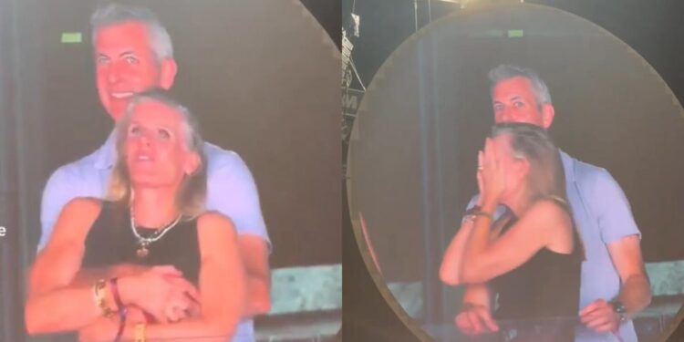 Reacción de esposa de Andy Byron a video en concierto