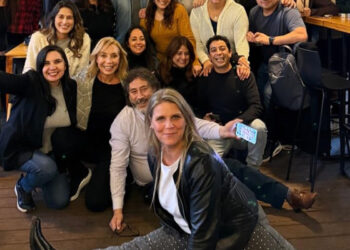El especial carrete de Karen Doggenweiler y sus compañeros de "Mucho Gusto"