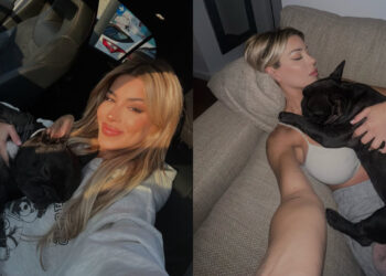 Oriana Marzoli junto a Cocco