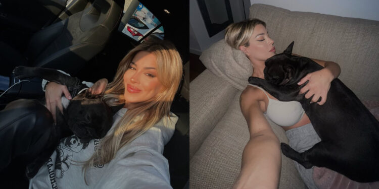 Oriana Marzoli junto a Cocco