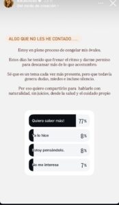 Kika Silva revela íntima decisión sobre la maternidad