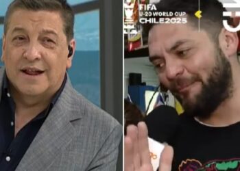 Julio César Rodríguez y el productor Gato