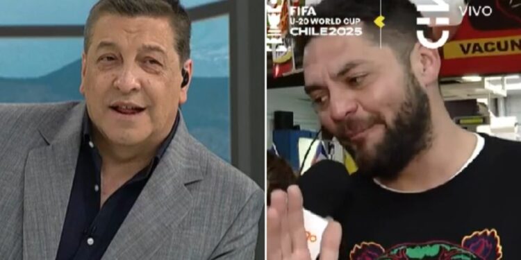 Julio César Rodríguez y el productor Gato