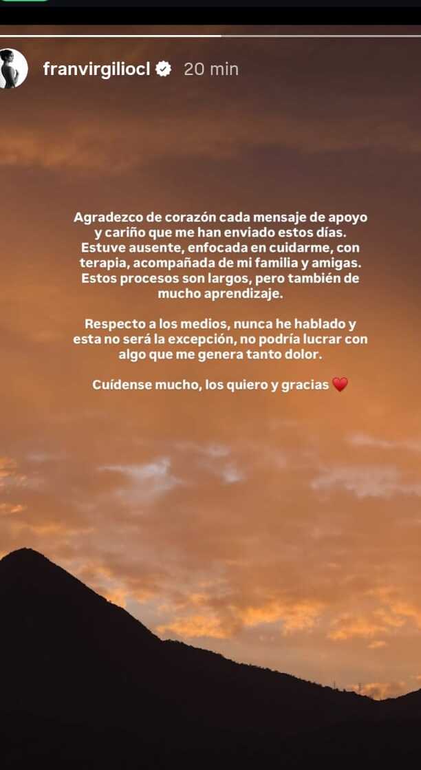 mensaje de Fran Virgilio