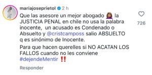 María José Prieto contra Claudia Di Girolamo