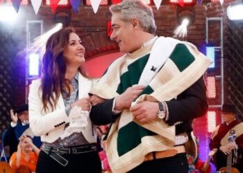 Aí fue el pie de cueca entre José Luis Repenning y Priscilla Vargas