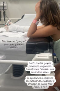 Fernanda Hansen preocupa al compartir accidente de su hija