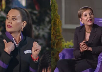 Daniella Campos y Francisca García-Huidobro en la "Asamblea del fuego"