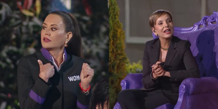 Daniella Campos y Francisca García-Huidobro en la "Asamblea del fuego"