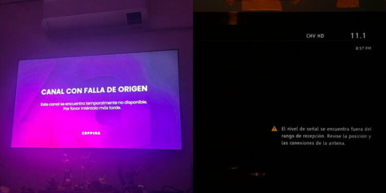 chilevisión a negro