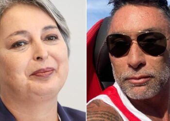 Jeannette Jara y Chino Ríos.